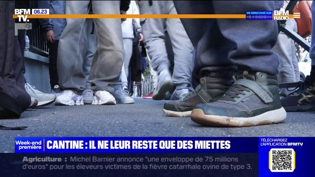 Dans ce collège des Hauts-de-Seine, les élèves soulignent des quantités insuffisantes à la cantine