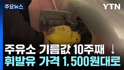 휘발유 가격 33주 만에 1,500원대로...1%대 물가 계속될까 / YTN