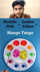 Metallic Pink + Metallic Orange =