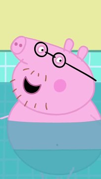 Daddy Pig Goes Swimming Peppa Pig Official Channel #shorts