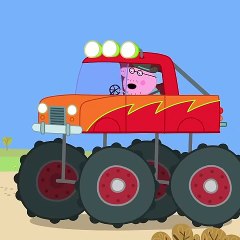 Daddy Pig Drives a Monster Truck! #Shorts _ Peppa Pig Official _ Family Kids Cartoon