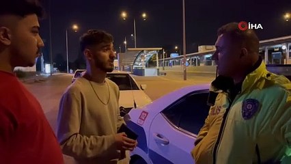 Polisi görünce bahaneler peş peşe geldi, “Kaza yaptım, o yüzden arkadaşım kullandı”