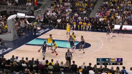 Bronny James block leads to assist for Rui Hachimura