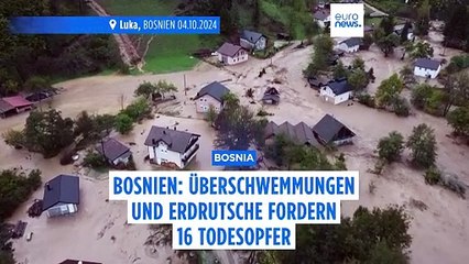 Nach Unwettern: Ausnahmezustand über Bosnien verhängt