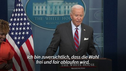 Biden: "Ich weiß nicht, ob die Wahl friedlich verläuft"