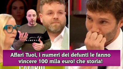 下载视频: Affari Tuoi, i numeri dei defunti le fanno vincere 100 mila euro! che storia!