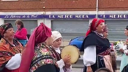 Pendones en la romería de San Froilán a la Virgen del Camino