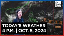 Today's Weather, 4 P.M. | Oct. 5, 2024