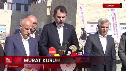 Bakan Kurum: Deprem bölgesinde 332 bin yuva ve iş yerimizin inşaatını başlattık