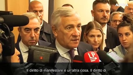 Medio Oriente, Tajani: "Giusto manifestare, non esaltare l'antisemitismo"