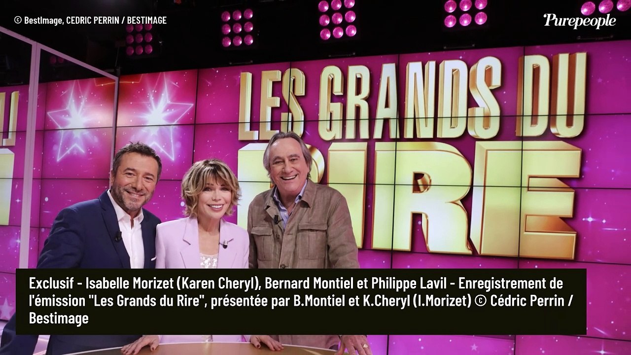 Philippe Lavil et Pascale Petit à l'honneur dans Les Grands du rire avec Bernard Montiel et Karen Cheryl