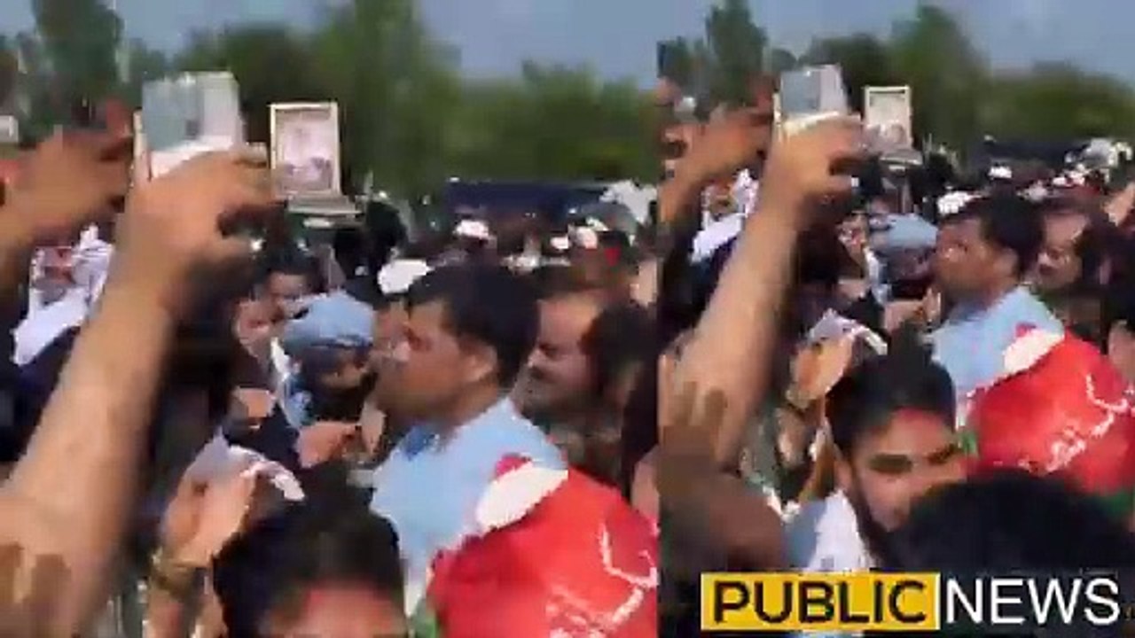 Ali Amin Gandapur Reached D Chowk _ Extreme Situation _ PTI Protest Islamabad _ Public News(360P)