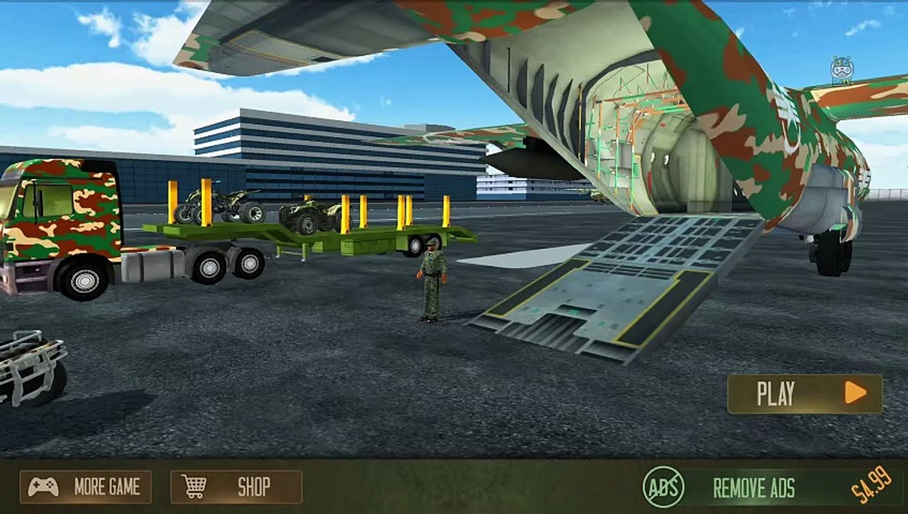 Transporting Army Willys Jeep in Cargo Plane #2 - Transport Sim 3D - Android Gameplay