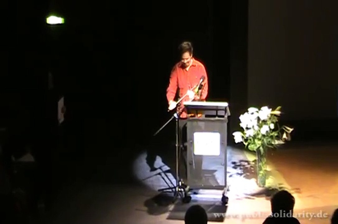 Grußwort von Gadi Algazi - Teil 8 von 11 der Nicht Verleihung der Carl-von-Ossietzky Medallie an Mordechai Vanunu 2010 in Berlin