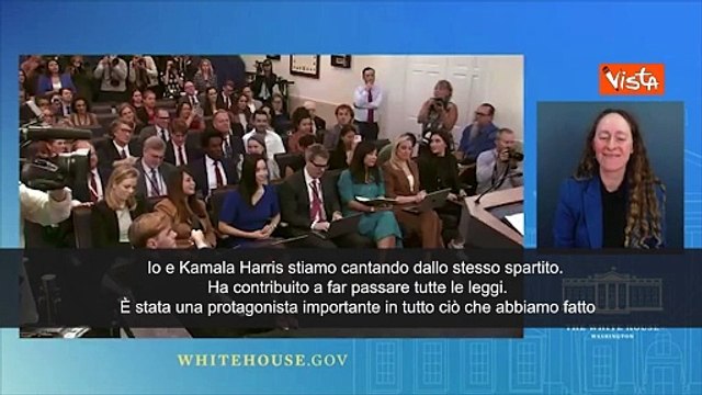 Biden: Kamala Harris protagonista importante in tutto ci? che abbiamo fatto