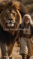 lion and man &woman walking varrior #lion#man#varrior#usa#uk#ksa#germeny#japan