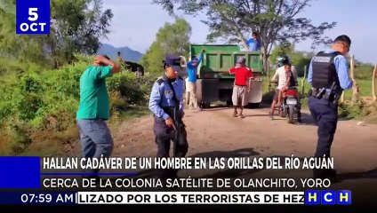 Ejecutado a balazos dejan al "Chachama" a orilla del río Aguán, Olanchito