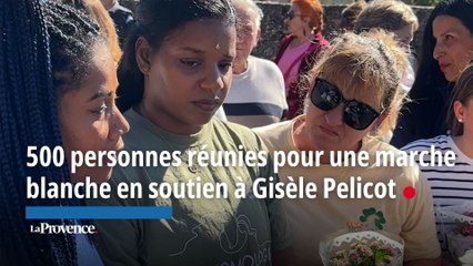 500 personnes réunies pour une marche blanche en soutien à Gisèle Pelicot