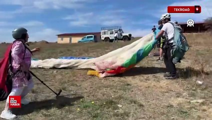 Tekirdağ Ganos Dağı eteklerindeki ormanlar ekstrem spor tutkunlarını ağırlıyor