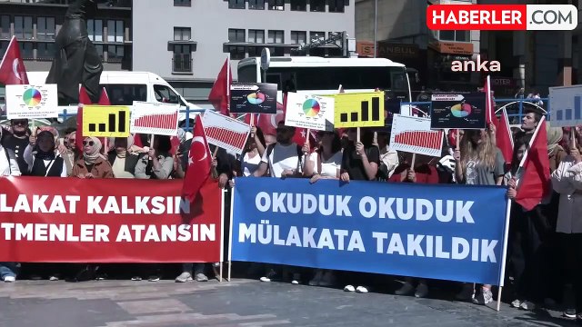 Ataması Yapılmayan Öğretmenler Ankara'dan Seslendi: Mülakata Değil Liyakata Atama