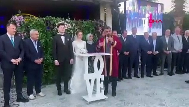 BURSA Gençlik ve Spor Bakanlığı Yatırım ve İşletmeler Genel Müdürü Şahin'in kızı dünyaevine girdi