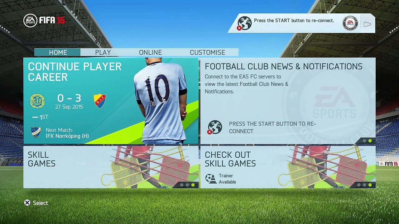 FIFA 16 online multiplayer - ps3