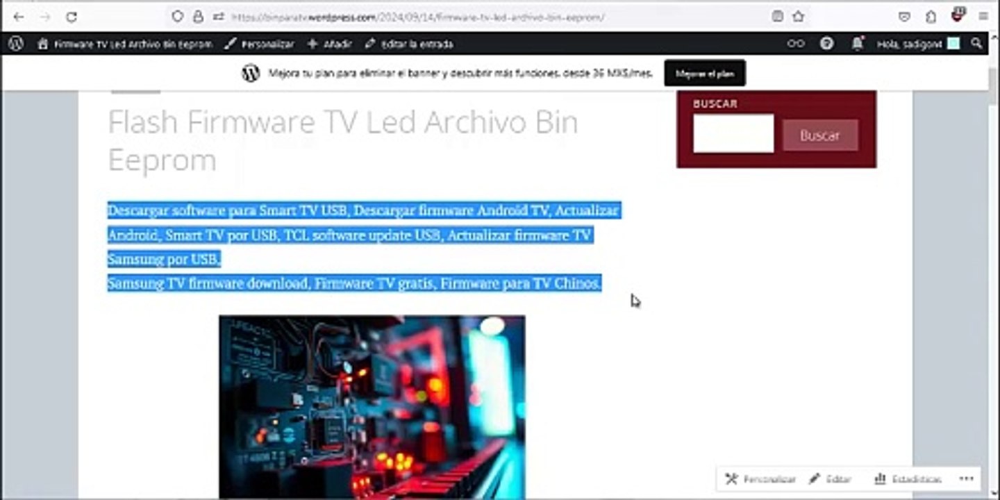 Archivo Bin Eeprom Para TV Todas las marcas