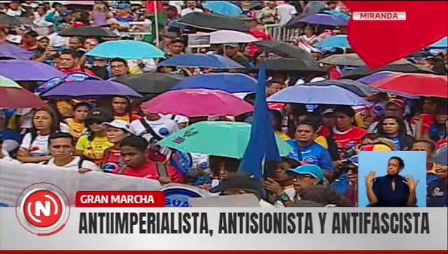 Pueblo venezolano se moviliza en repudio a los ataques del sionismo israelí