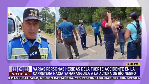 ¡Por poco es tragedia! Brutal choque deja varios heridos en Yamaranguila, Intibucá
