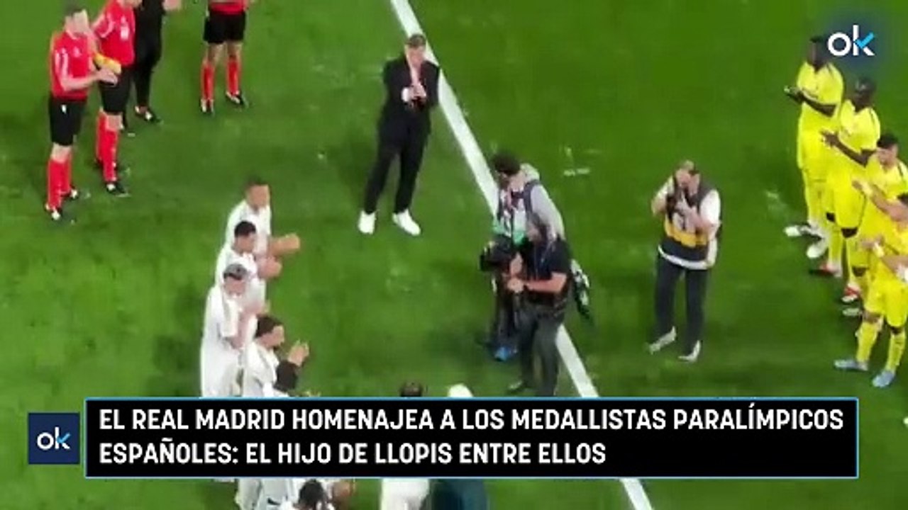 El Real Madrid homenajea a los medallistas paralímpicos españoles: el hijo de Llopis entre ellos