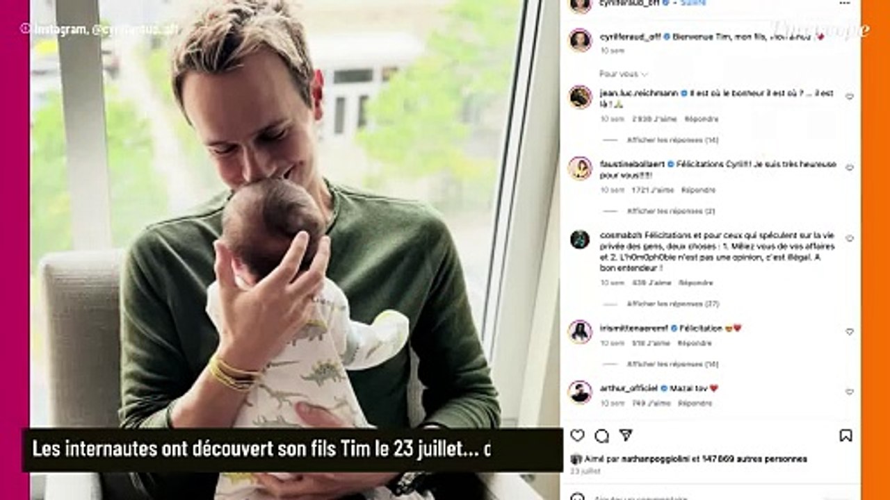 Cyril Féraud, père depuis 3 mois : il n'expose jamais son fils Tim et pourtant, des fans l'ont déjà vu...
