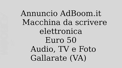 Macchina da scrivere elettronica