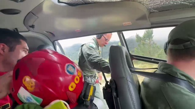 Helicóptero do BPMOA e Corpo de Bombeiros são acionados para socorrer militar ferido no Pico Paraná - parte 1