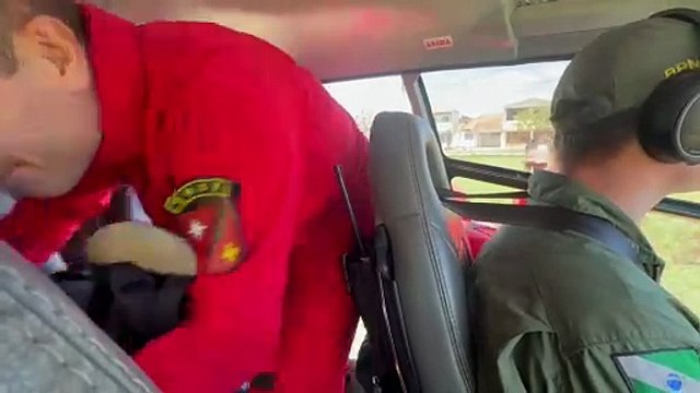 Helicóptero do BPMOA e Corpo de Bombeiros são acionados para socorrer militar ferido no Pico Paraná - parte 2