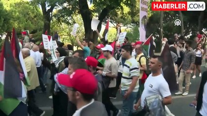 Filistin Direnişine Destek İçin Yürüyüş Düzenlendi