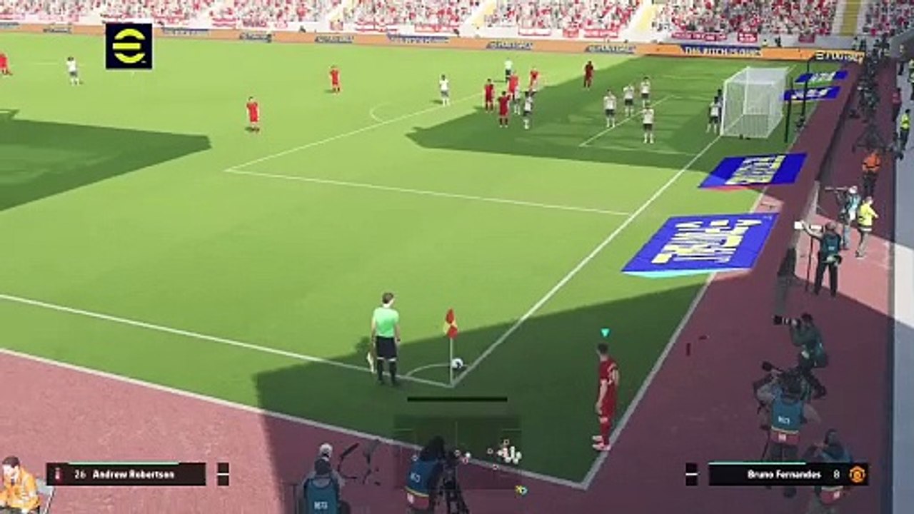 Greatest Corner Goal? Mohamed Salah Liverpool Vs Manchester United eFootball 2025