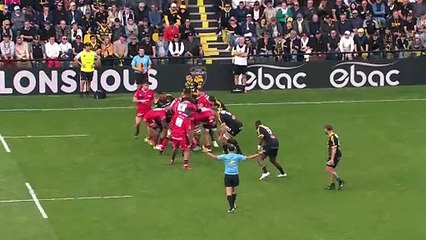 TOP 14 - Essai de Marvin Okuya (LOU) - Stade Rochelais - LOU Rugby