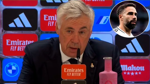 Ancelotti es pesimista con la lesión de Carvajal: Parece una lesión bastante seria