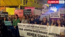 Kadın cinayetlerine karşı İstanbul'da protesto