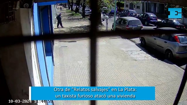 Otra de Relatos salvajes en La Plata: un taxista furioso atacó una vivienda