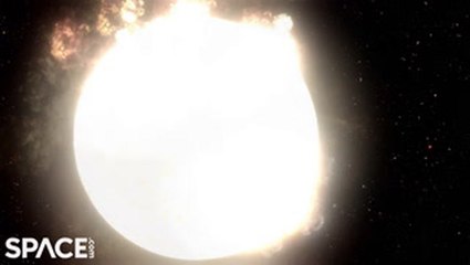 Stunning Animation Of A Red Super Giant Star Go Supernova