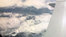 American Airlines Boeing 777 wing over the northern Arctic