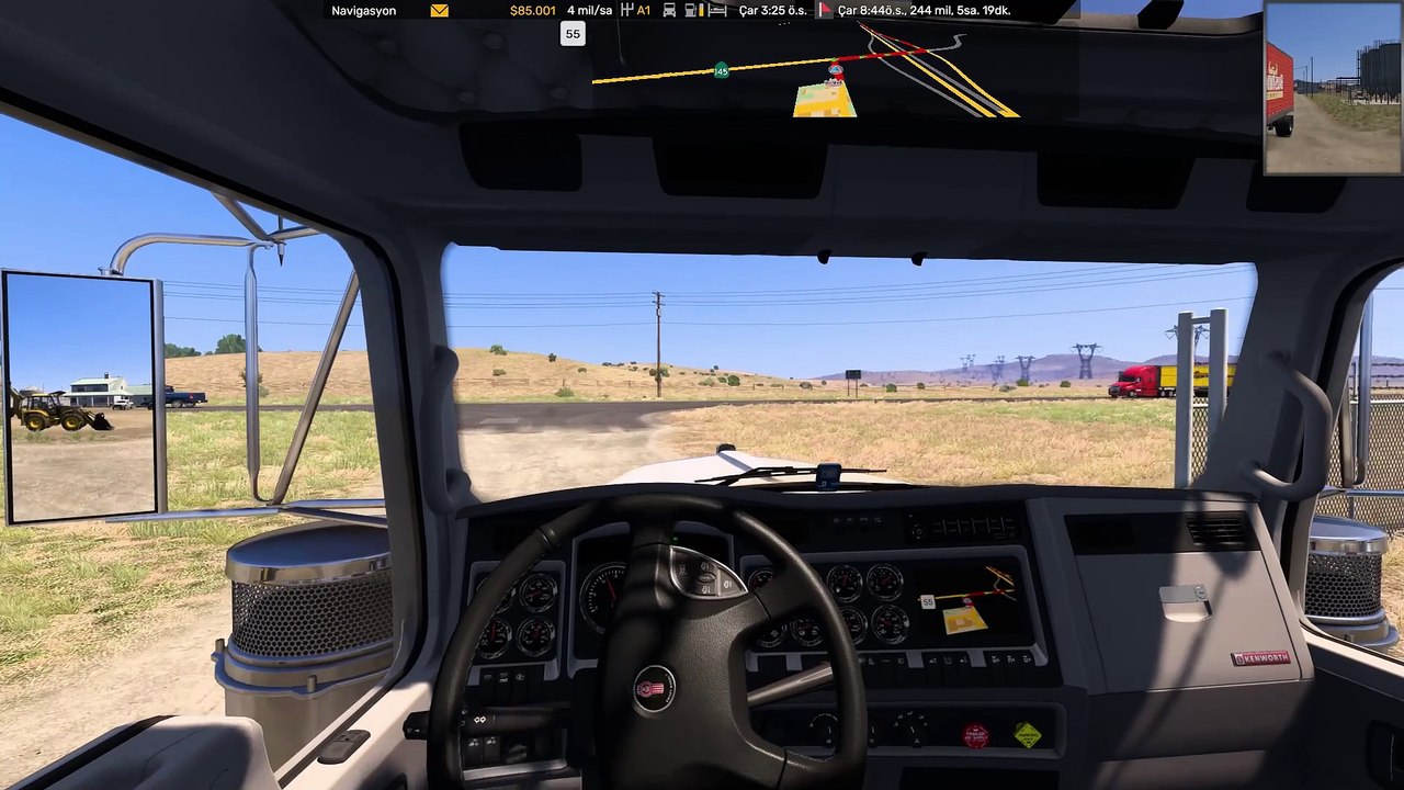 Buttermilk - Origin: Huron * Destination: Barstow - #Kenworth W900 #Trucks - American Truck Simulator