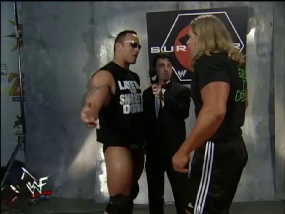 Triple H w/DX Attack Kane & Starts A Heated Confrontation With The Rock! Survivor Series 14/11/99