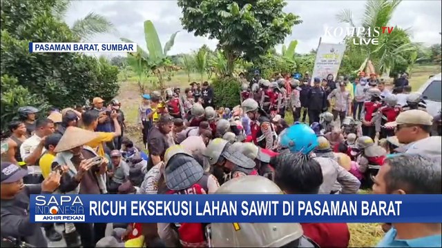 Ricuh Eksekusi Lahan Sawit di Pasaman Barat, Warga Bentrok dengan Polisi