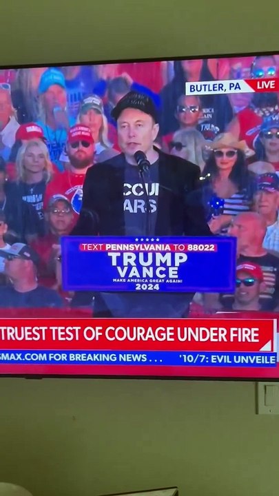 Elon Musk's Powerful Speech at Trump Rally in Butler, PA!