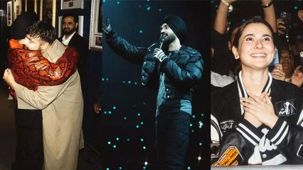 Diljit Dosanjh Welcomes Hania Aamir On Stage, Badshah Spotted Video पर Public Reaction...