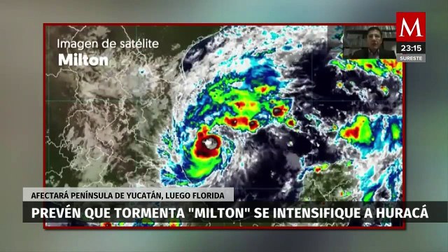 Tormenta tropical Milton podría convertirse en huracán frente a Yucatán