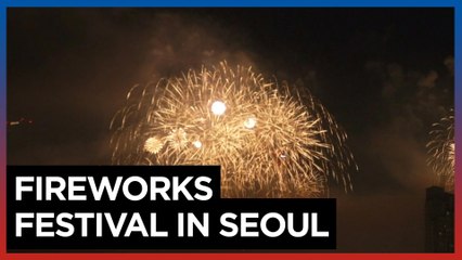 International fireworks festival lights up the sky in Seoul