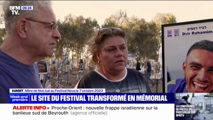 "Ici, c'est l'endroit le plus important pour nous": en Israël, le site du festival Nova transformé en mémorial